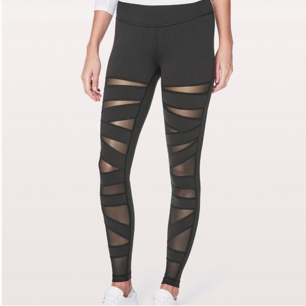 Lululemon Tech Mesh Black 28” Leggings